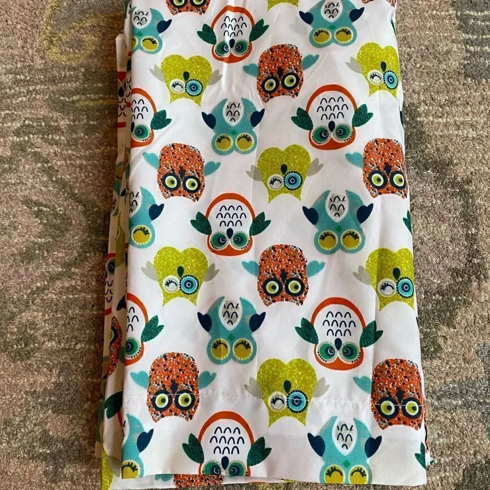 Simple Bright Owl Bed Flat Top Sheet
